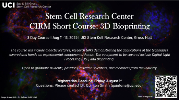 CIRM Short Course flyer
